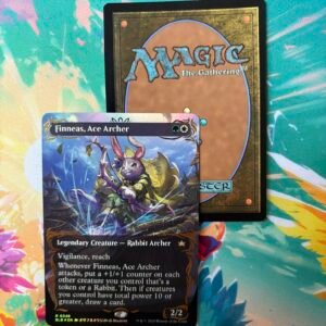 Finneas, Ace Archer [Borderless] [BLB] #348 (Raised Golden Foil)