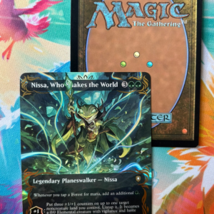 Nissa, Who Takes the World (Raised Golden Foil)