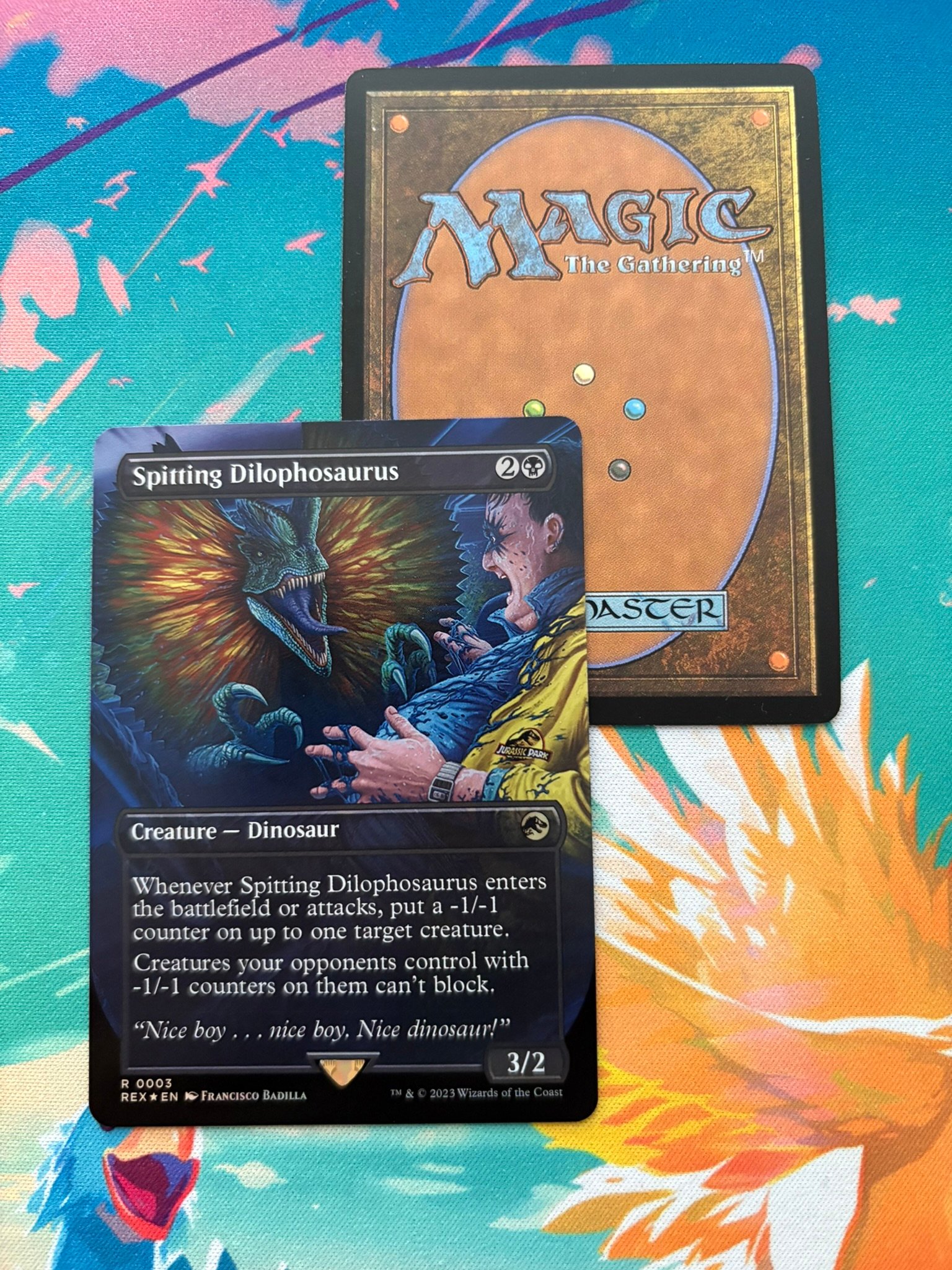 Spitting Dilophosaurus REX #0003 Foil