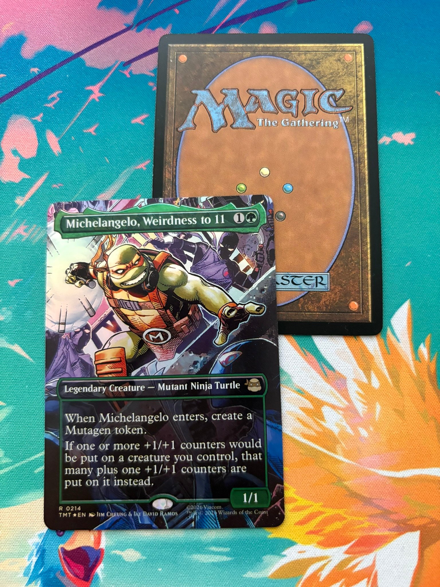 Michelangelo, Weirdness to 11 TMT #0214 Foil