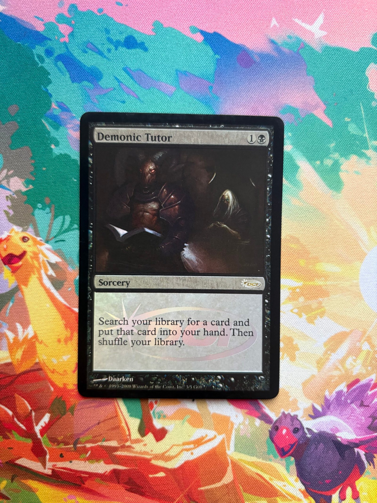 Demonic Tutor Judge Gift Cards 2008 Foil