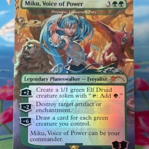 Freyalise, Llanowar's Fury - Miku, Voice of Power [SLD] #1598 Foil
